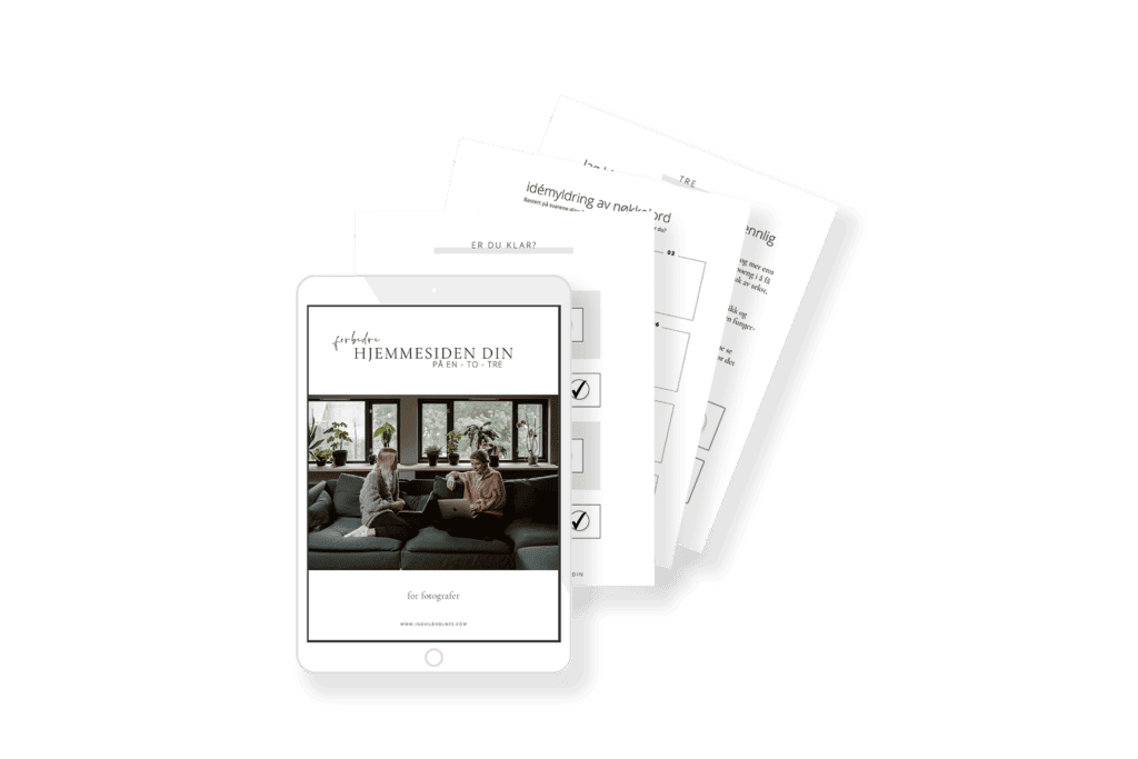 Professional website design consultation for photographers by Ingvild Kolnes.