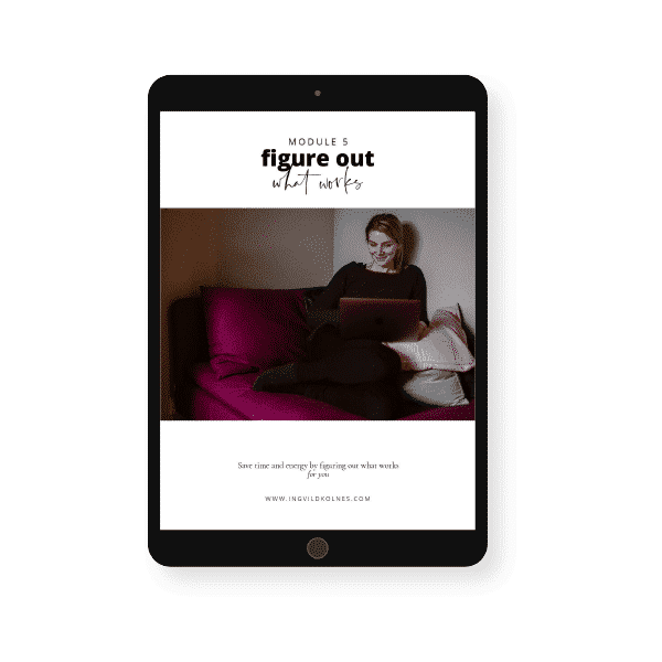 Woman on tablet for Module 5 guide