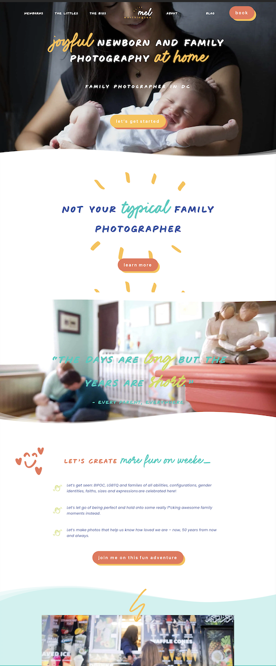 Newborn and family photography service in DC