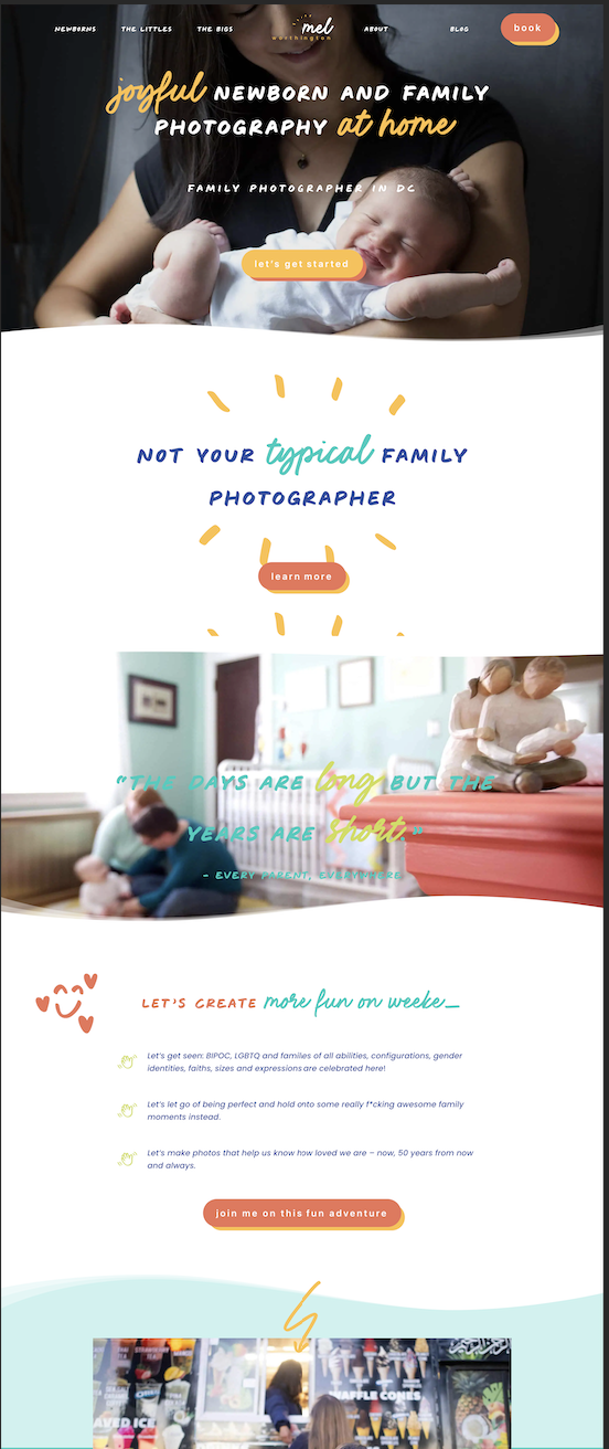 Newborn and family photography service in DC