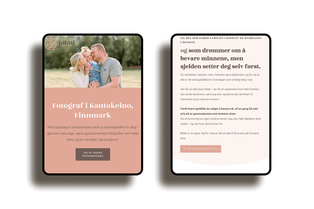 Photographer services in Kautokeino, Finnmark.